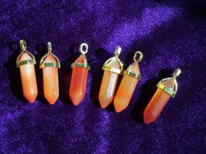 Money Charm, Good Luck Charm for Sale, good luck charm, lucky talismans, money talisman, healing jewelry, Pendants, Online shopping , Metaphysical store, bling, swag , trinkets, high vibes, Energized Crystal Talisman, Amethyst, Aventurine, Carnelian, Tiger's Eye, Small Mixed Stone Pointed Pendant with Golden Alloy, Bullet